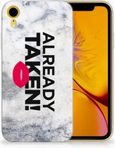 iPhone Xr TPU-siliconen Hoesje Design  Already Taken White