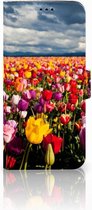 Geschikt voor Samsung Galaxy S9 Plus Bookcase Hoesje Tulpen