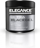 Elegance Hair Black Gel Dekt Grijs/Wit Haar 250ml