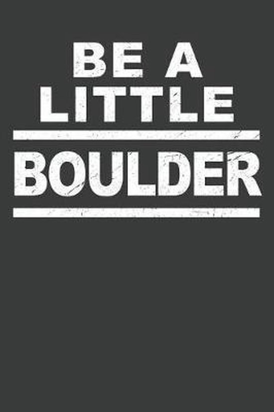 Be A Little Boulder - cover
