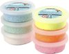 foto van Foam Clay®, Glitter, Pastelkleuren, 14 gr, 6 Doosje