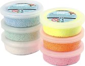 Foam Clay set avec 6 couleurs avec paillettes - argile