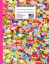 Composition Notebook College Ruled 110 Pages Lined Sheets 7.44 x 9.69 Inches Made in USA