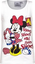 Mouwloos Minnie Mouse t-shirt wit 98