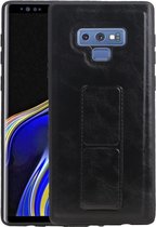Grip Stand Hardcase Backcover - Telefoonhoesje - Achterkant Hoesje - Geschikt voor Samsung Galaxy Note 9 - Zwart