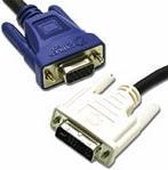 C2G 2m DVI-A Male to HD15 VGA Female Analogue Extension Cable VGA (D-Sub) Zwart
