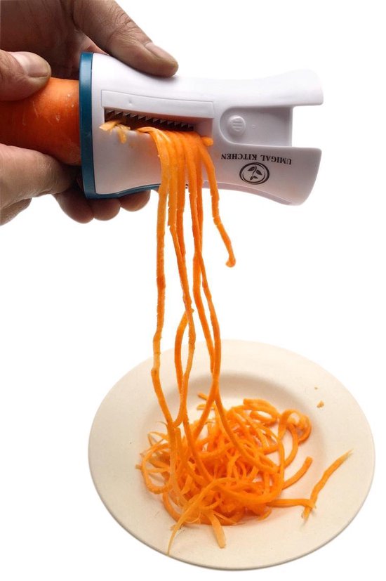 Home-it Handheld Spirelli Spiral Vegetable Slicer, julienne peeler