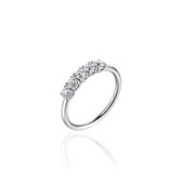 Infinitois Ring I02R001-58 - Maat 58 - Gerhodineerd sterling zilver