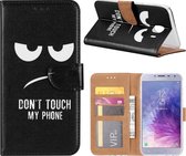 Bookcase Don't Touch My Phone Samsung Galaxy J4