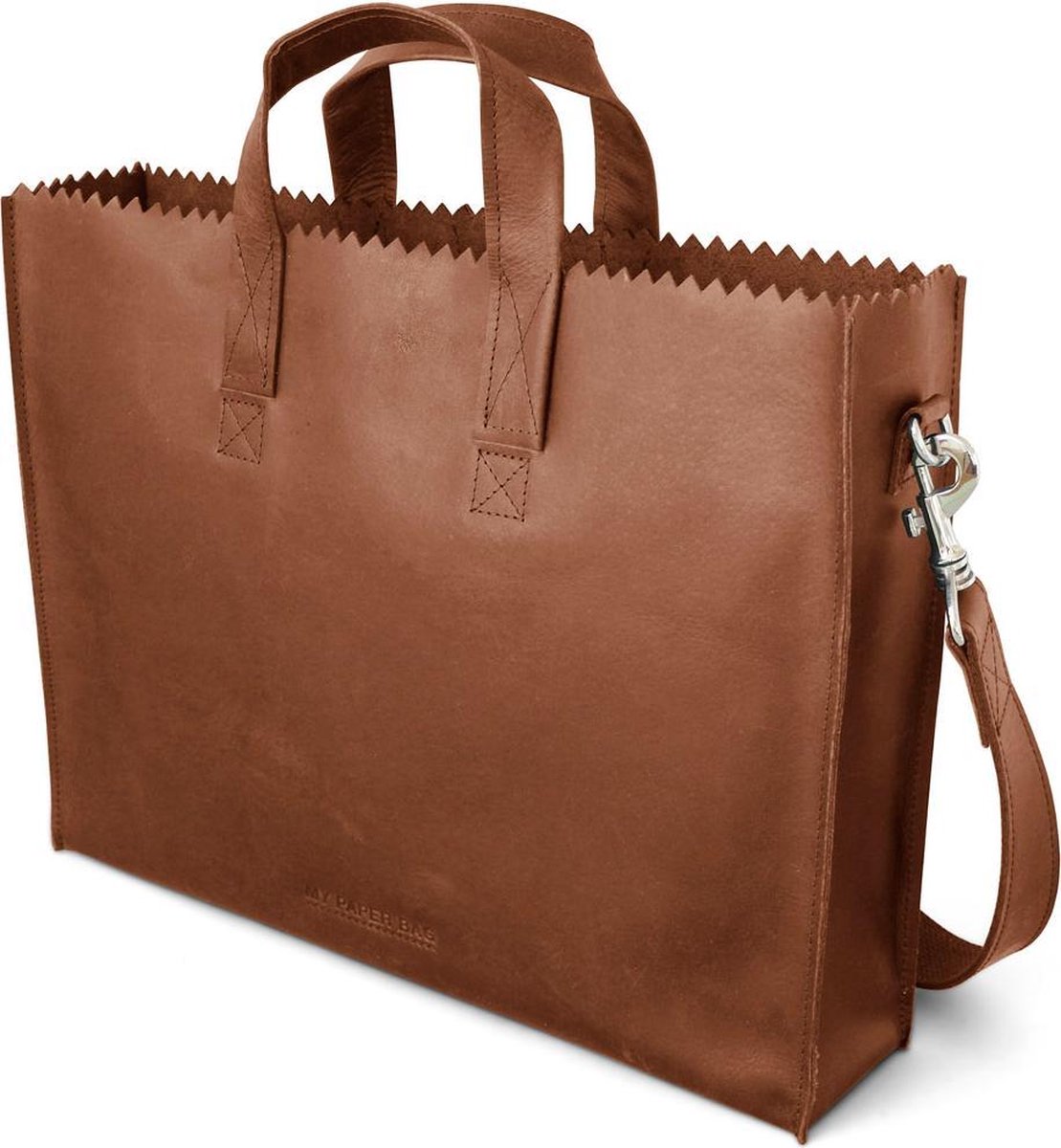 My Paper Bag Business Bag Cognac MYOMY | bol.com