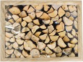 Laptray - Schootkussen openhaard hout