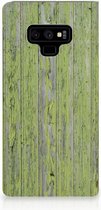 Samsung Galaxy Note 9 Standcase Hoesje Design Green Wood