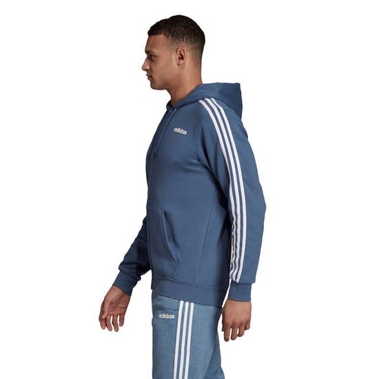 | adidas Essentials 3 Stripes vest heren blauwwit Adidas Essentials 3 Stripes vest heren blauwwit (vesten