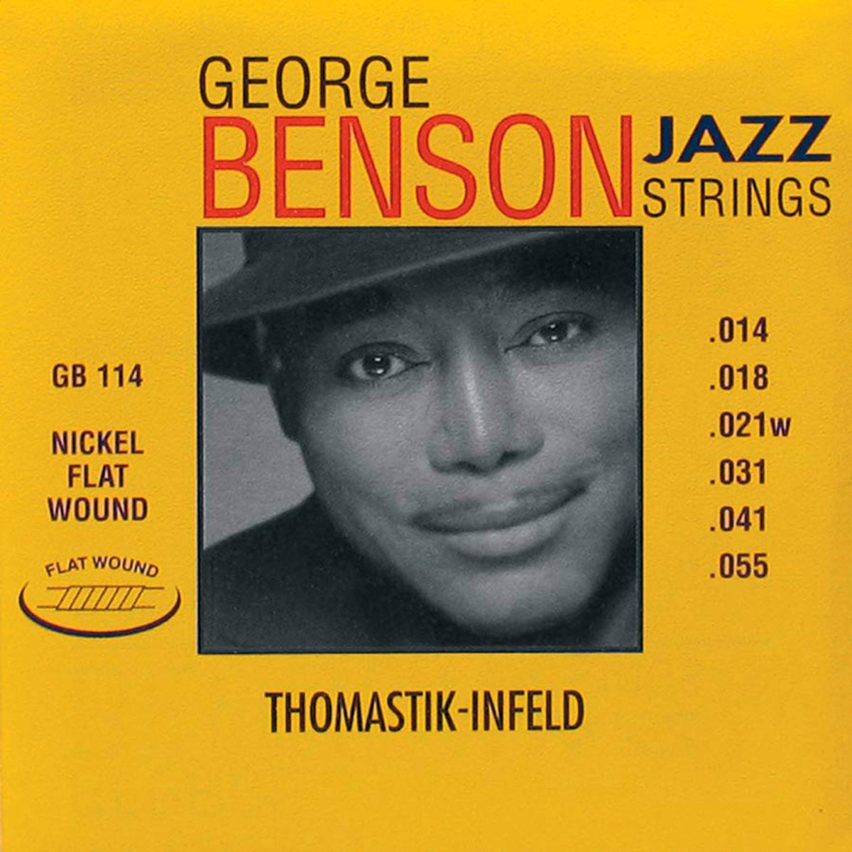 Thomastik GB114 George Benson Flatwound Signature Elektrische Snaren (14-55)