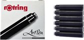 1x6 rotring ArtPen Inktpatronen zwart