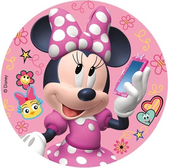Buskruit moersleutel Uitgaan Minnie Mouse taartdecoratie | bol.com