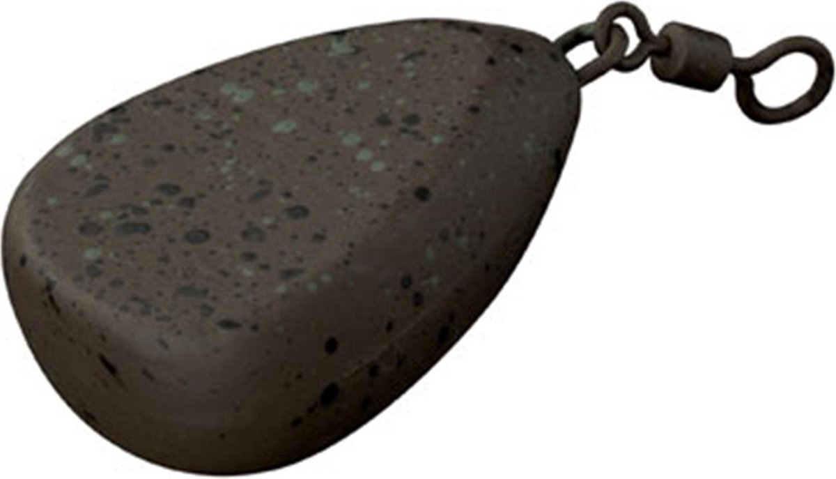 Fox - Camotex Flat Pear Swivel Lead | Lood | 85g - Camo