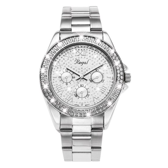 Regal Glitter R13494-622 - Horloge - Zilverkleurig | bol