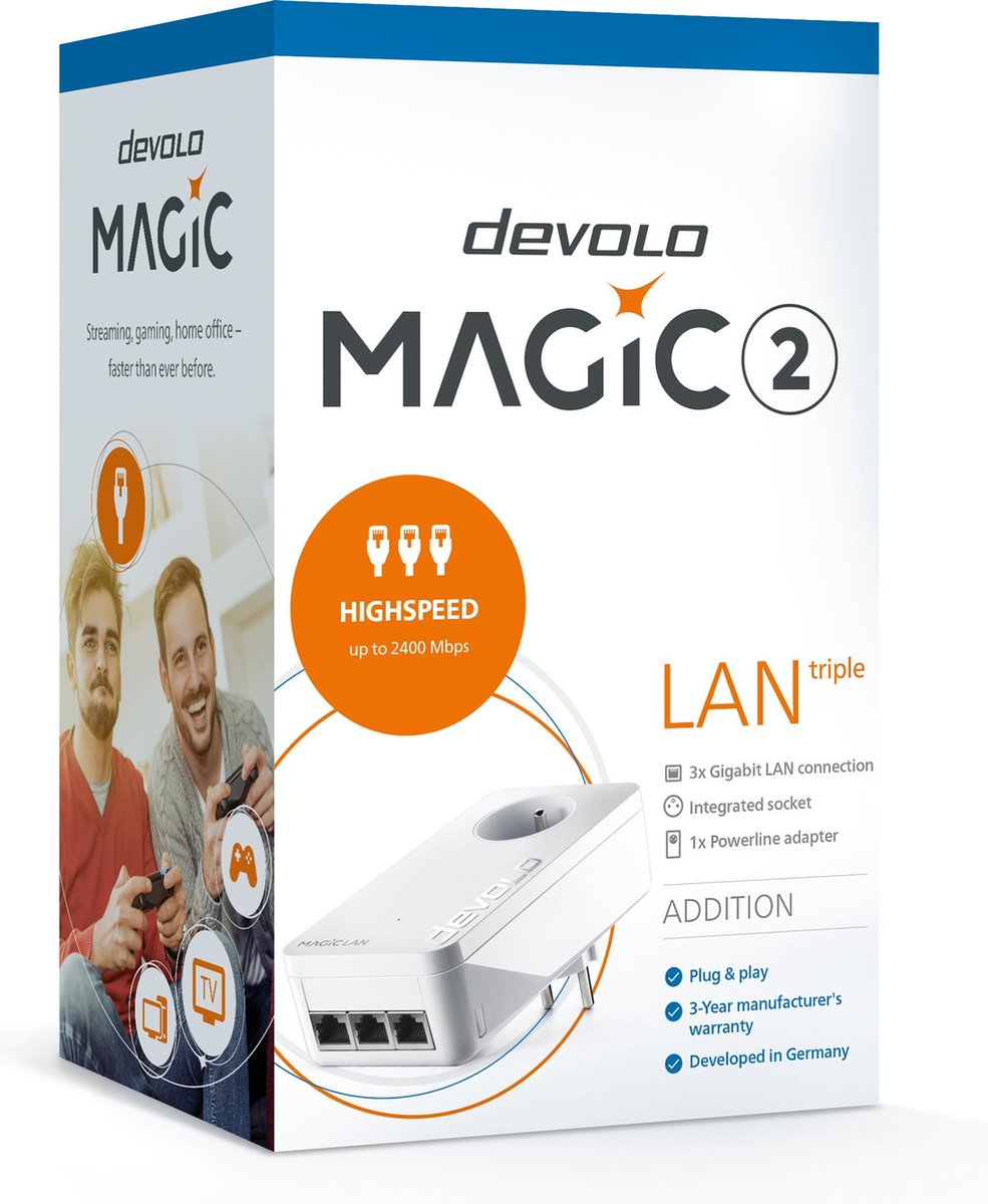 Devolo Magic 2 LAN Triple Kit de Démarrage CPL CPL 2400Mbps