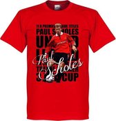 Paul Scholes Legend T-Shirt - Rood - Kinderen - 104