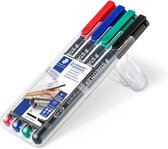 STAEDTLER Lumocolor permanent universele pen B 314 - Box 4 kleuren
