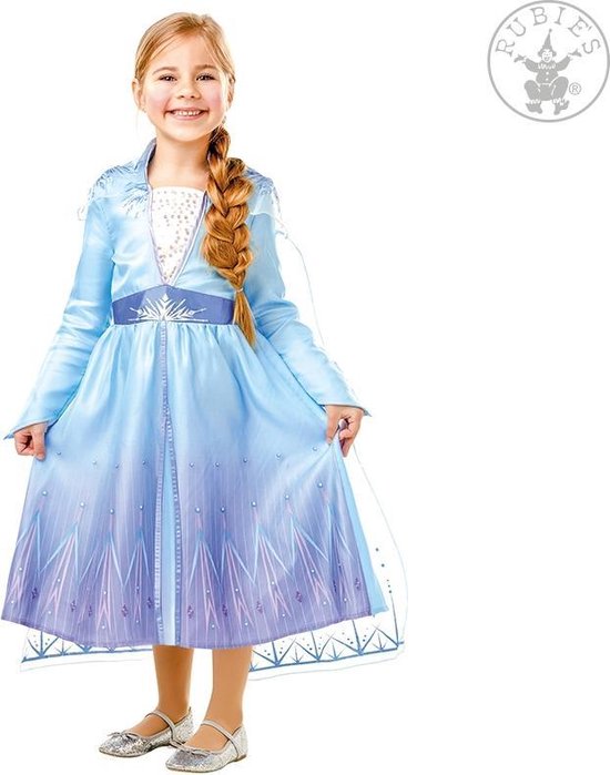 Klassieke Elsa Frozen 2™ outfit voor meisjes - Verkleedkleding - 7/8 JAAR |  bol