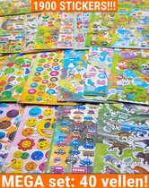 Stickers 40 Vellen Voor Kinderen Jongens | Mega set 3D Foam Smilies Dino Planeten | KMST015
