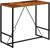 Bartafel 120x60x106 cm massief gerecycled hout (incl. vloerviltjes)