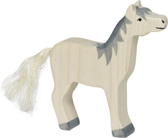 | Holztiger Houten Donker Paard | Games Kleine Houten Speelgoed Paard Staande In De Buurt Van De