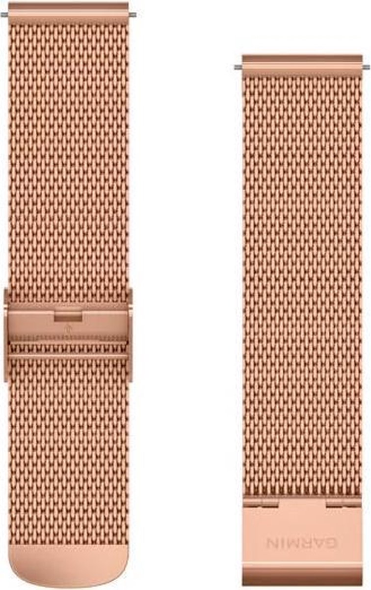 Garmin Quick Release Horlogebandje Milaan 20mm Polsbandje Wearablebandje Rose Goud bol