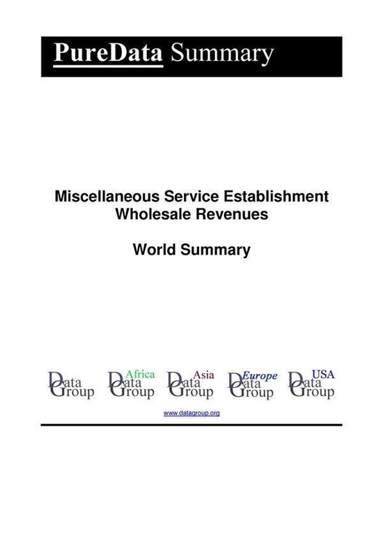 PureData World Summary 1654 - Miscellaneous Service Establis ... - cover