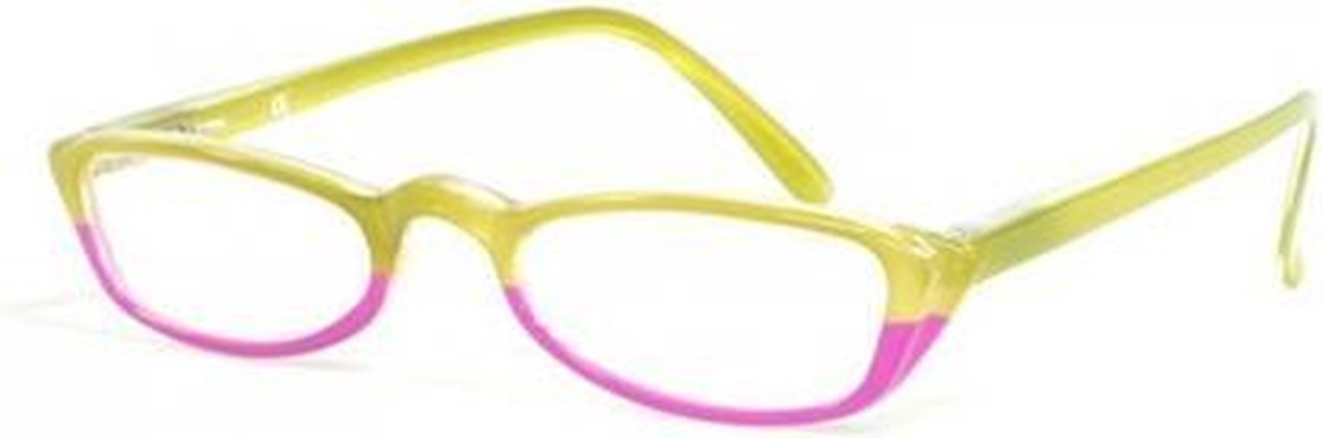 Leesbril Hip groen/roze + 1.0