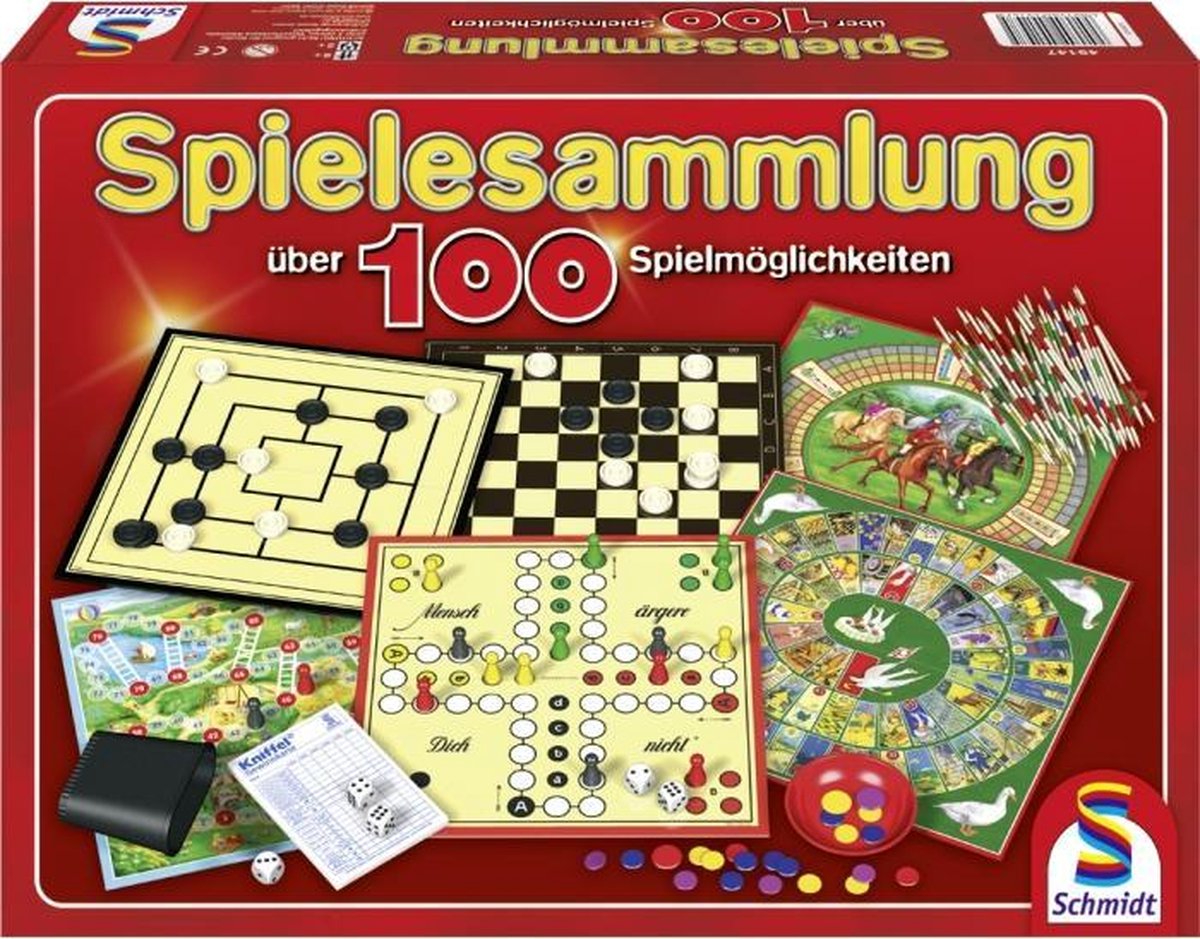 Spielesammlung, 100 Spielmöglichkeiten Bordspel