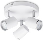 PROLIGHT opbouwspot - 3x3W - LED GU10 - mat wit