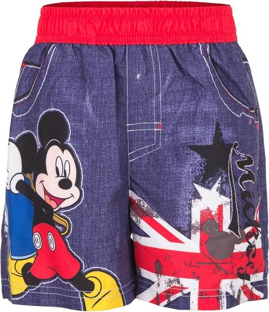 Mickey mouse zwembroek 128cm rood