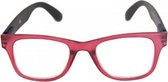 Leesbril Hip WF Mat rood/zwart +2.5