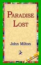 Couverture du livre 'Paradise Lost' par John Milton, avec une carte du monde et une bordure de drapeaux internationaux.