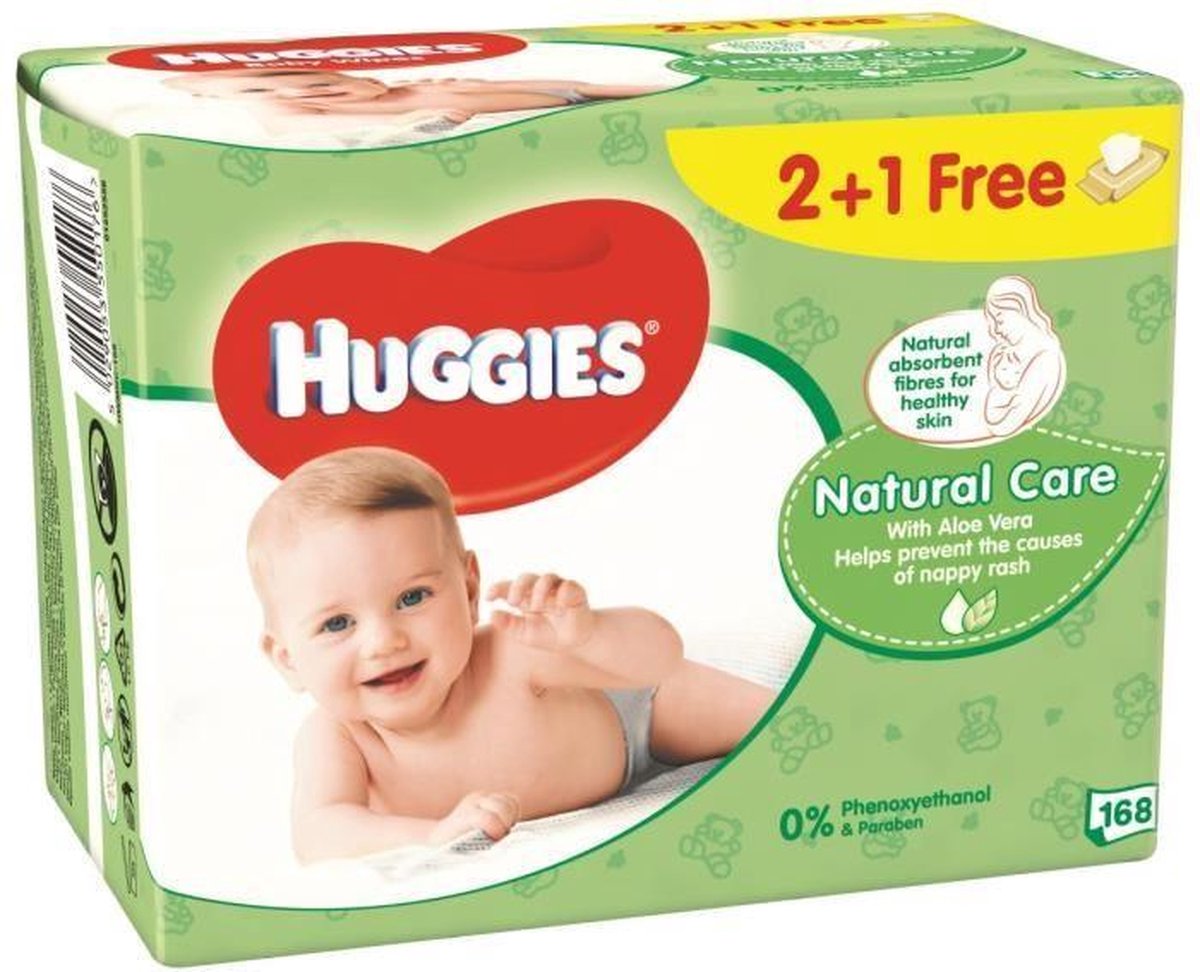 Goedkoopste Huggies Wipes NATURAL CARE 2 1