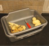 Boîte de conservation et éplucheur de pommes de terre 2 en 1 - lot de 4 pièces