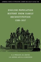 English Population History From Family Reconstitution 1580-1