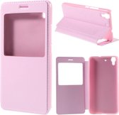 Baby roze view cover agenda hoesje Huawei Y6