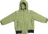 Ducksday -  omkeerbare winterjas -  unisex  - Funky green - 6 jaar - beide zijden waterdicht - promo