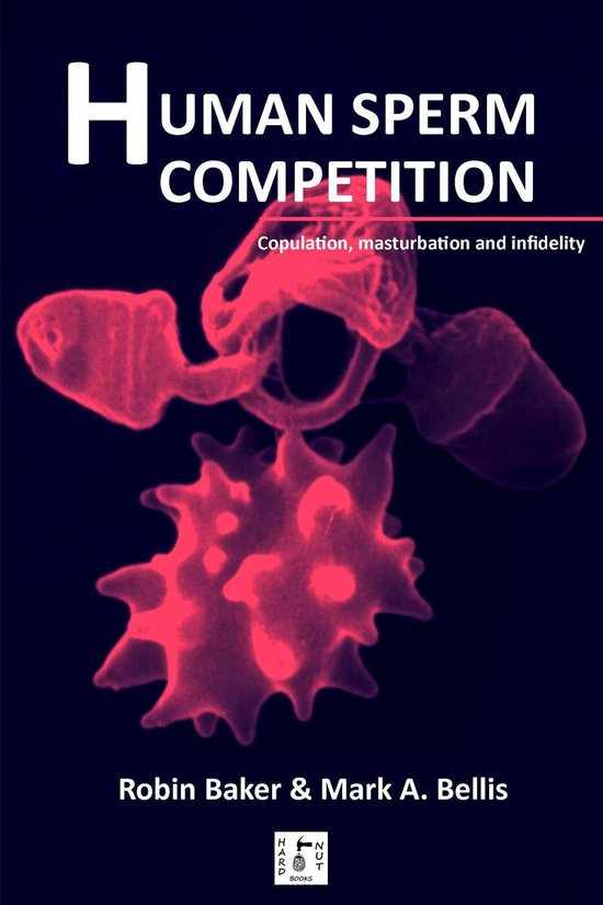 Boekomslag: Titel 'Human Sperm Competition' met afbeelding van spermacellen.
