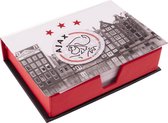 Memobox ajax grijs/rood logo