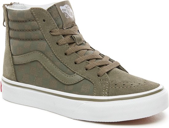 Vans SK8 Hi Sneaker Sneakers - Maat 31 - Unisex - groen/wit | bol.com