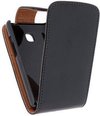Xccess Leather Flip Case LG Optimus L3 E400 Black