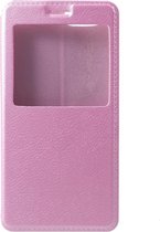 Shop4 - Honor View 10 Hoesje - Window View Case Lychee Roze