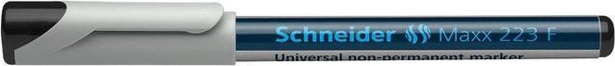 universele marker Schneider Maxx 223 F non-permanent zwart doos met 10 stuks