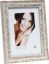 Deknudt Frames fotolijst S46MF1 - wit verweerde look - foto 15x15 cm