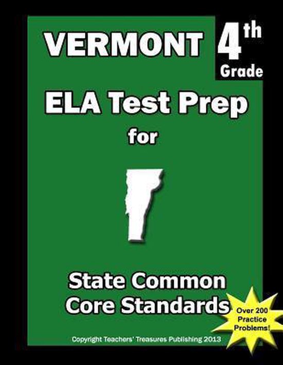 Vermont 4th Grade Ela Test Prep - cover